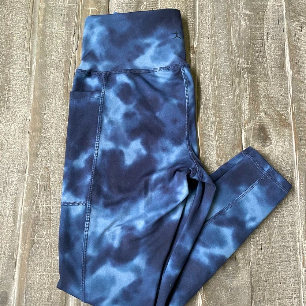 Danskin Navy Blue Soft Stretch Athletic Leggings Yoga Pants S